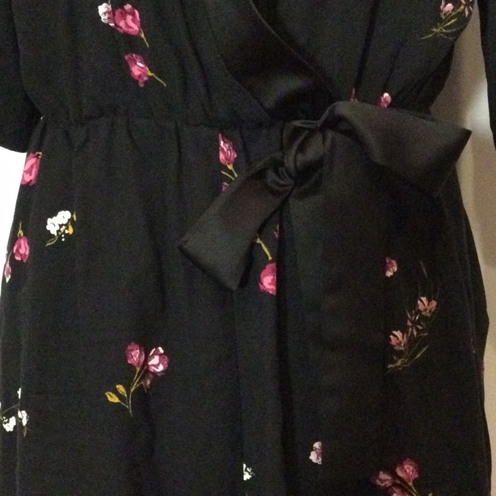 Primark Black & Pink Floral Romper - Picture 4 of 6